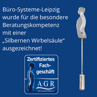Büro-Systeme-Leipzig GmbH wurde für die besondere Beratungskompetenz mit einer „Silbernen Wirbelsäule“ ausgezeichnet!