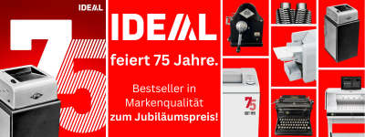 ▷ 75 Jahre IDEAL - Bestseller in Markenqualität zum Jubiläumspreis! ▷ 75 Jahre IDEAL - Bestseller in Markenqualität zum Jubiläumspreis!